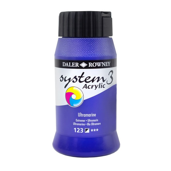 Daler-Rowney System3 Acrylic Paint, Plastic Pot, 16.91oz - 500 ml,