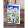 Caroline's Treasures DAC5001GCA7P Coton de Tulear Easter Egg Hunt Greeting