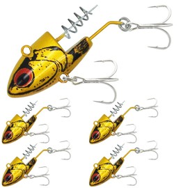 KOKO Lures Sea Bass Jig Head Set of 5, 0.6 oz (16 g), 1.0 oz (28 g), 1.3 oz (36 g), Jig Head, Worm Fliramy, Sea Bass, Sprint Type, Worm Kipper