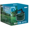 1-Litre Green Stainless Steel Whistling Stove Top Kettle, Camping Kettle