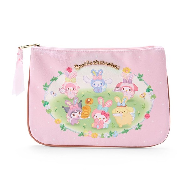 Sanrio 151076 Sanrio Characters Flat Pouch Easter Rabbit 7.1 x