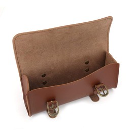 VGEBY1 Retro Style PU Leather Waterproof Front Tube Bicycle Bag Storage Bag