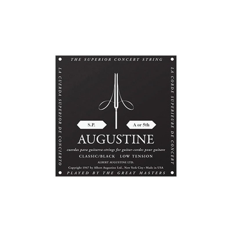 AUGUSTINE オーガスチン クラシックギター弦 ブラック5弦 BLACK 5th