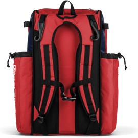 Boombah Catchers Superpack Bat Bag - BM-9024C23 Navy/Red - Holds 4 Bats - Backpack Version (no Wheels)