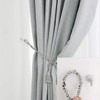 sourcing map 2pcs Curtain Tieback Hooks, Stainless Steel Tassel Curtain