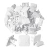 Bates- Outlet Covers Child Proof, 40 Pack, White, 3 Prong