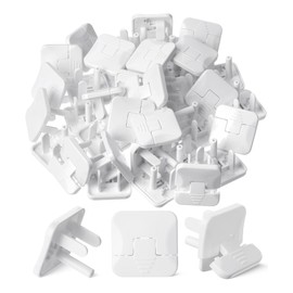 Bates- Outlet Covers Child Proof, 40 Pack, White, 3 Prong Outlet Covers