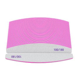 Professional Nail Files, Emery Board Nail File for Natural Nails 100/180/240 Grit Nail Files for Acrylic Nails 12pcs Fine Grit Nail File Manicure Tools Coarse Fingernail Files (100/180 Grit)