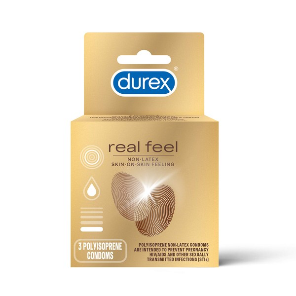 Durex Avanti Bare Real Feel Condoms, Non Latex Lubricated Condoms for Men with Natural Skin on Skin Feeling, FSA & HSA Eligible, 3 Count (Pack of 10)