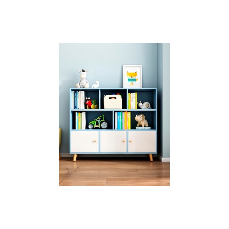 Bossa Librero Infantil Estantería Organizador para Juguetes con Puertas PIO