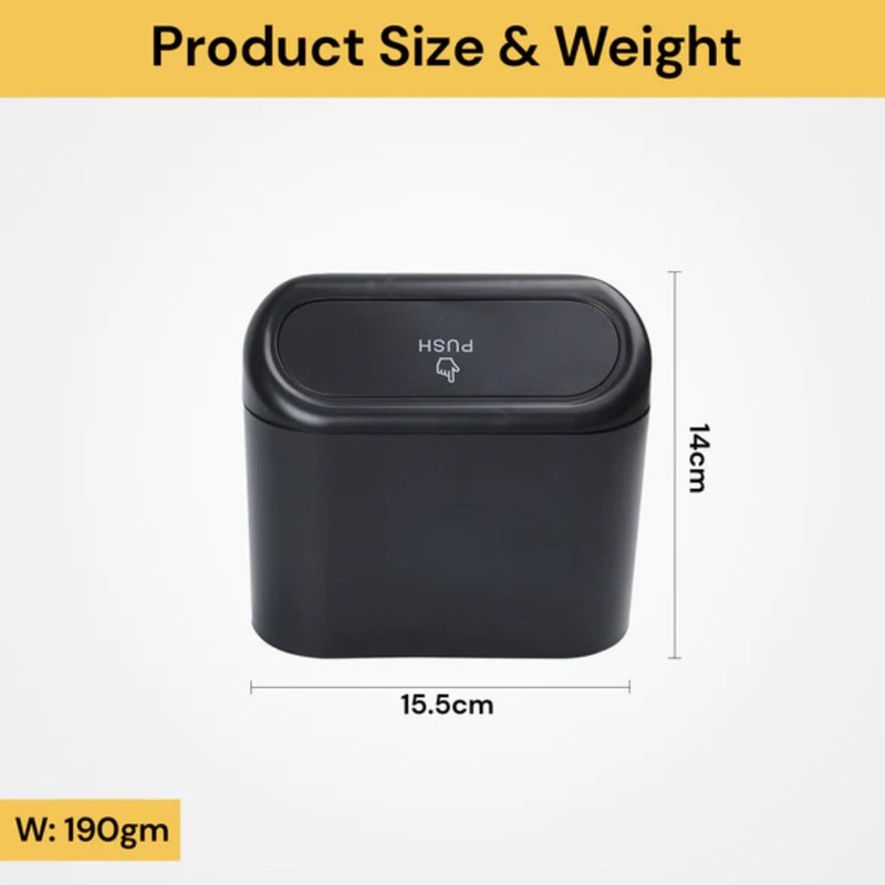 EZONEDEAL Car Trash Can with Lid, Portable Hanging Mini Car