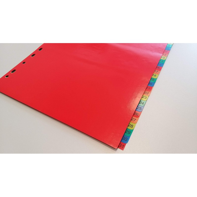 DONAU 7736095PL-99 1-31 Plastic Index Polypropylene DIN A4 230 x