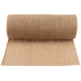 MAHIONG 30cm x 10m Hessian Table Runner, Hessian Roll Burlap Fabric, Jute Fabric Roll for Crafting Wedding Party Table Decoration