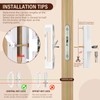 MENGBEI Sliding Glass Door Lock,Sliding Door Handle with Lock,Fits Door