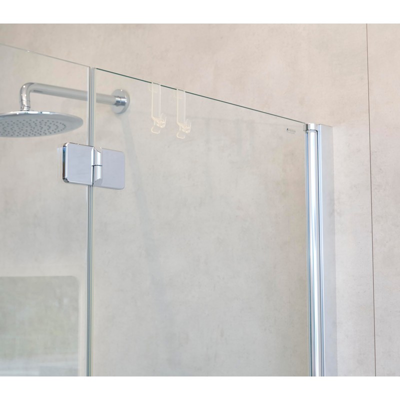 SOMA Shower Cubicle Hooks Transparent 8 mm Set of 4
