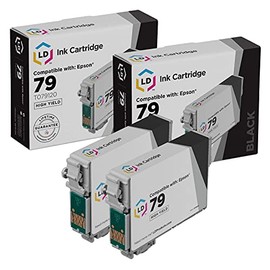 LD Products Remanufactured Ink Cartridge Replacement for Epson 79 ( Black , 2-Pack )