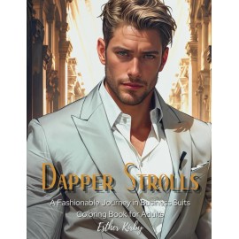 Handsome Men Coloring Book - Dapper Strolls