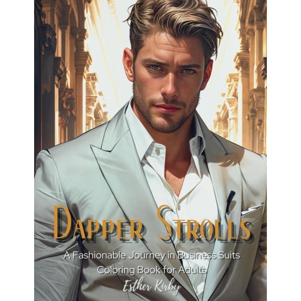 Handsome Men Coloring Book - Dapper Strolls
