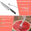 Watermelon Fork Slicer Cutter,Stainless Steel 2 in 1 Fruit Fork