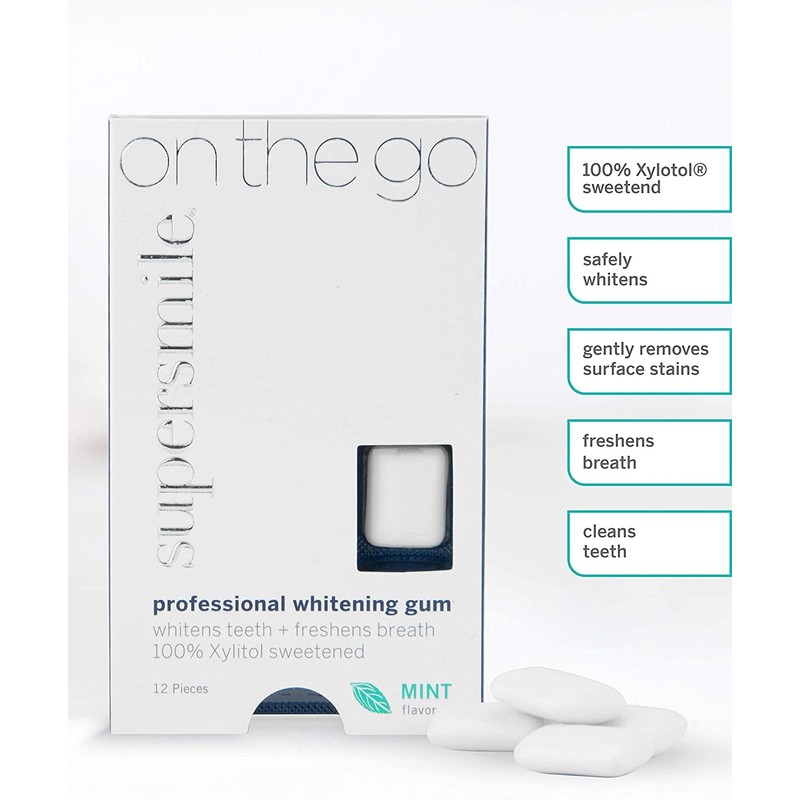 Supersmile Professional Whitening Gum, 12 Count