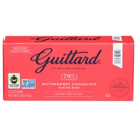 Guittard, Bar Chocolate Baking Bittersweet, 2 Ounce, 3 Pack
