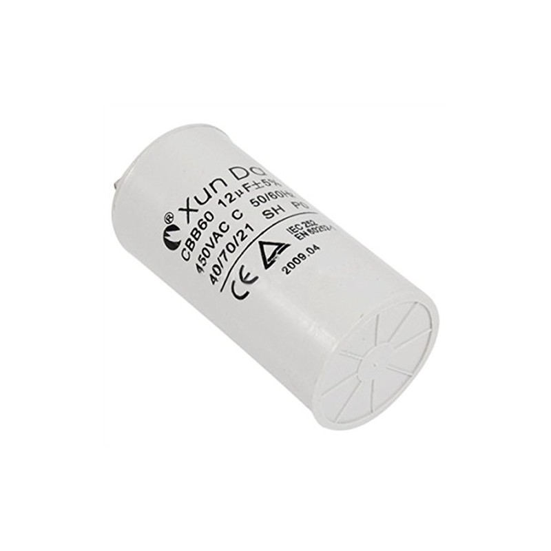 SPARES2GO 12UF Capacitor for Karcher Pressure Washers