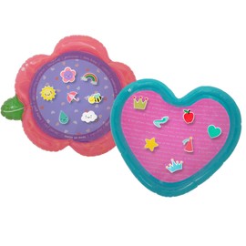 Lala Lou Kids Tummy Time Mat Combo Pack: XL Inflatable Water Play Mat (Princess Heart & Flower) with Sensory Toys for Motor Skills Development – Perfect for Infants & Toddlers 3+ Months