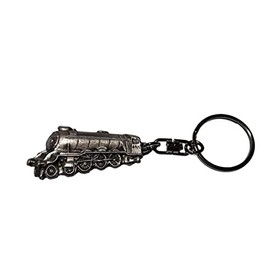 Flying Scotsman Steam Train Handcrafted From English Pewter Key Ring in gift pouch