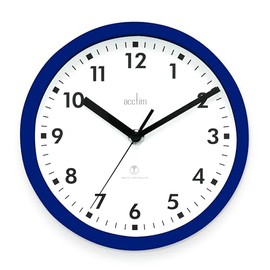 Acctim 74669 Nardo 20cm Radio Controlled Midnight Blue Wall Clock