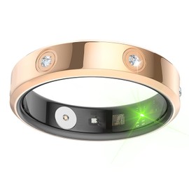 Smart Ring Women Fitness Ring Pedometer Heart Rate Monitor Sleep Tracker Step Counter Fitness Tracker for Sports Time, Distance, Calories Compatible with Android iOS