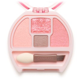 Canmake Plunpuku Corde Eyes 04 Strawberry Plan Puku 0.05 oz (1.3 g) Eye Shadow for Teardrop Bag Shadow Pink Red