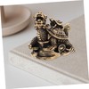 Mobestech Retro Copper Dragon Turtle Figurine Desktop Decor Unique Metal