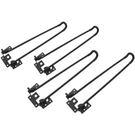 Eapmic 4Pcs 28.5'' Folding Hairpin Table Legs Solid Iron Heavy Duty Easy Install Folding Coffee Table Desk Legs (28.5")