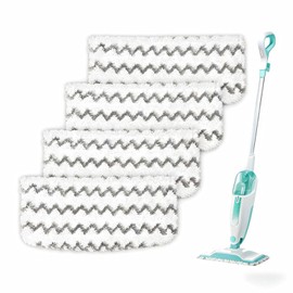 4 Pack Steam Mop Pads Compatible with Shark S1000, Washable Microfibre Pads