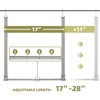 STORAGEIDEAS Hanging Closet Rod, 17-28In Adjustable Width and Up to