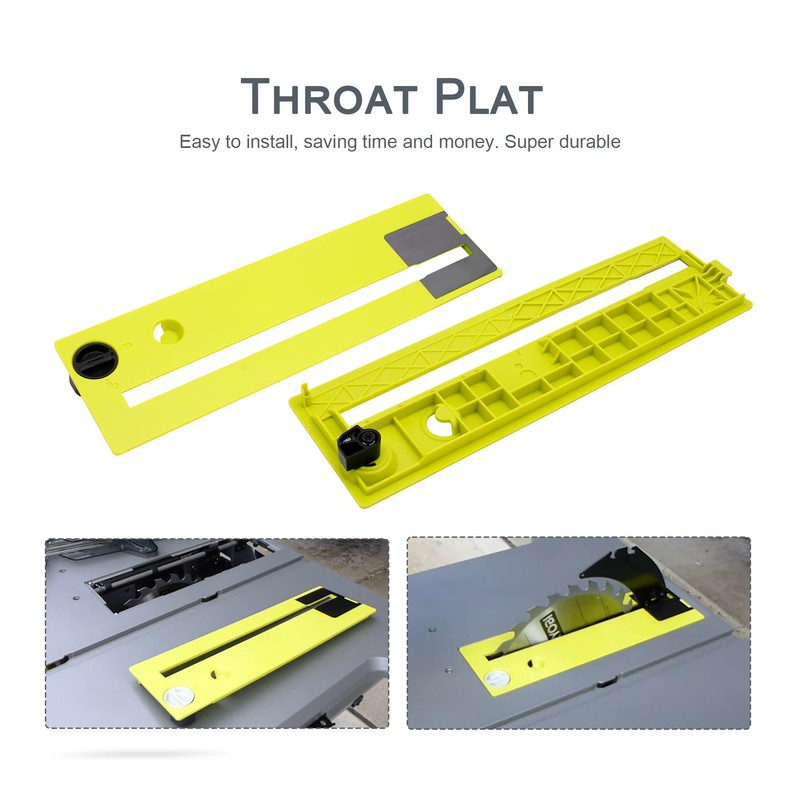 Thaekuns 089240035702 Throat Plat for Ryobi RTS12 RTS23 Table Saw