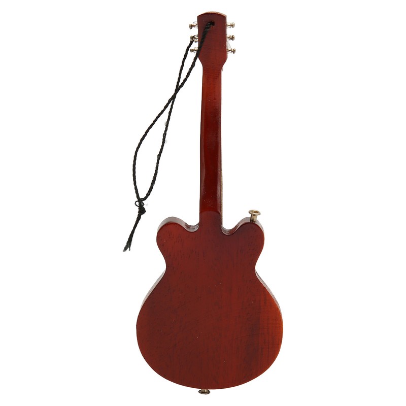 Miniature Electric Guitar Model Innovative Simulation Hand Crafted Wooden Guitar