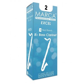 MARCA 1 box of bass clarinet Marca Excel reeds 2