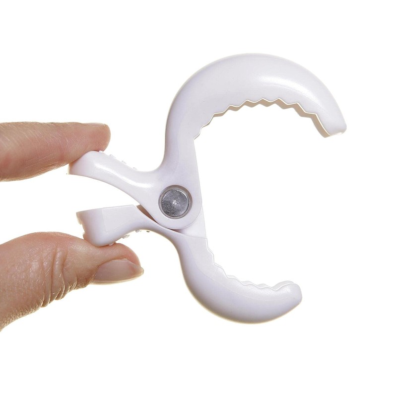 Dreambaby Clips para Carriola Strollerbuddy, color Blanco, 4 piezas