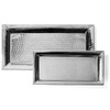 Colleta Home Silver Hammered Trays - Silver Serving Trays and