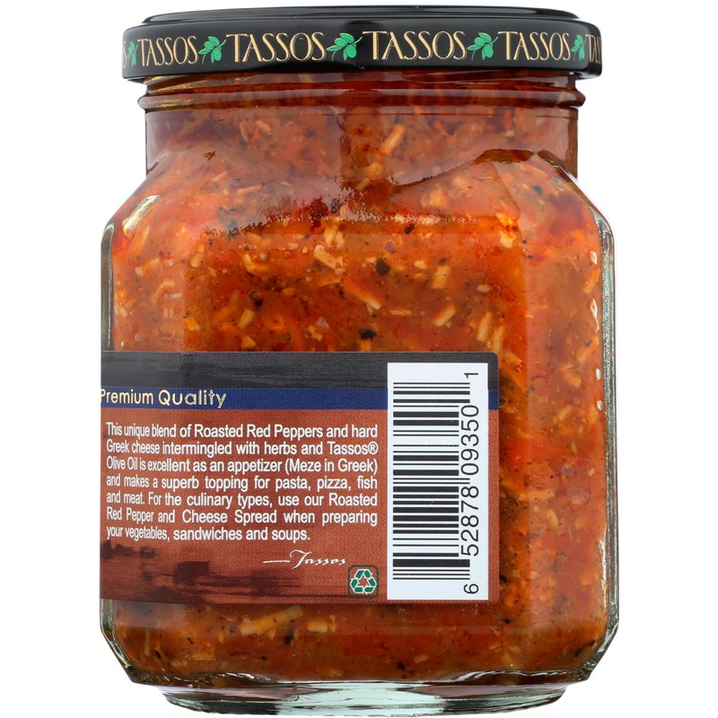 Tassos Red Pepper Coulis Spread, 12.36 Ounce
