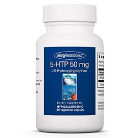 Allergy Research Group 5-HTP 50mg Supplement - Serotonin for Men & Women, Sleep Support, L-5-Hydroxytryptophan, Pure, Vegetarian Capsules - 150 Count