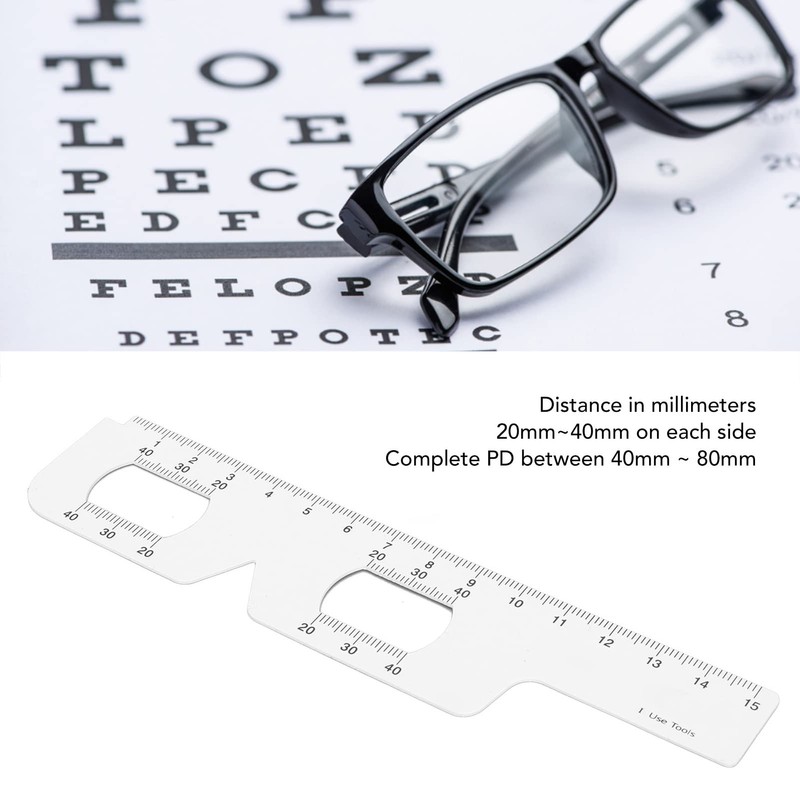 Pupil Ruler,ANGGREK 3Pcs Eye Measurement Ruler Distance Pupil PD Measuring