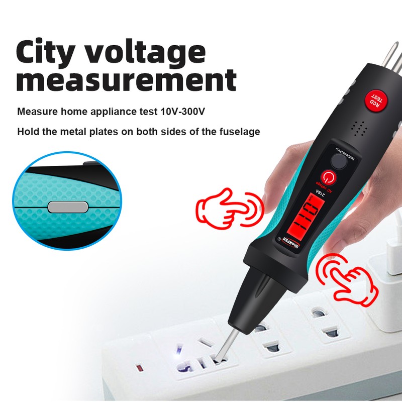 2in1 Socket Circuit Analyzer Intelligent Voltage Tester 12-300ACV Socket Tester