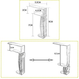 Misounda Set of 4 tablecloth clips, stainless steel tablecloth clips, 9.5 x 5 cm, table clips for garden tables, outdoor tablecloth holder, feather tablecloth clips, table clips for thick tables