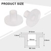 sourcing map 24pcs Flanged Sleeve Bearings Plastic Bushings ID 4mm