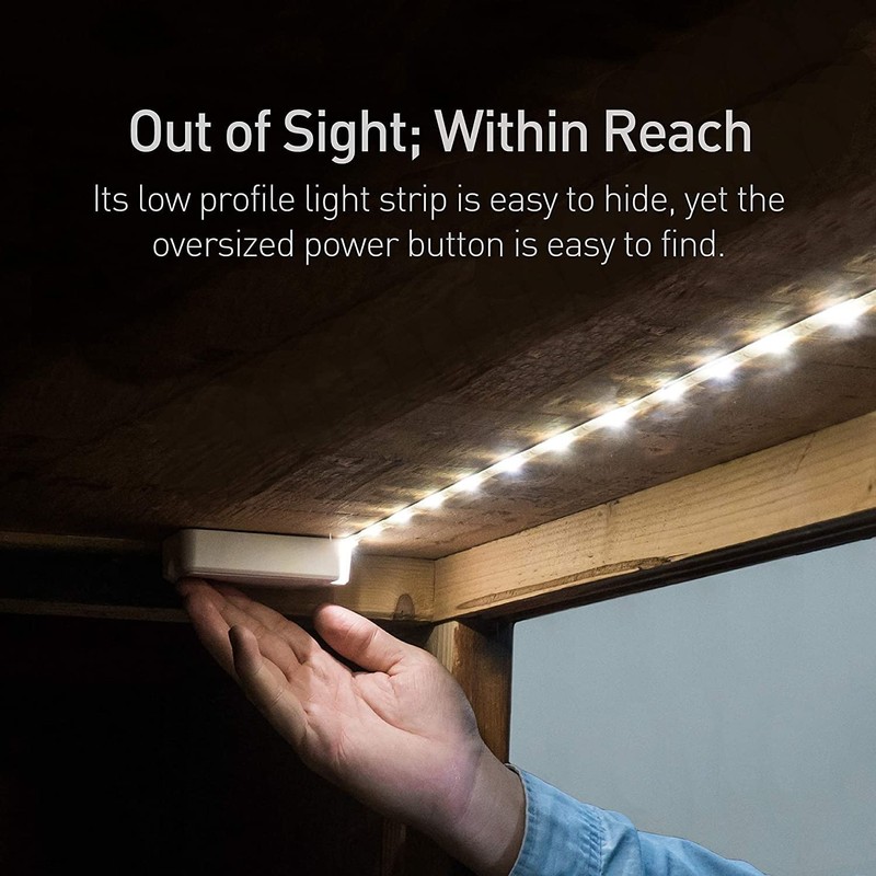 POWER PRACTICAL Luminoodle Under Cabinet Lighting – Click LED Light