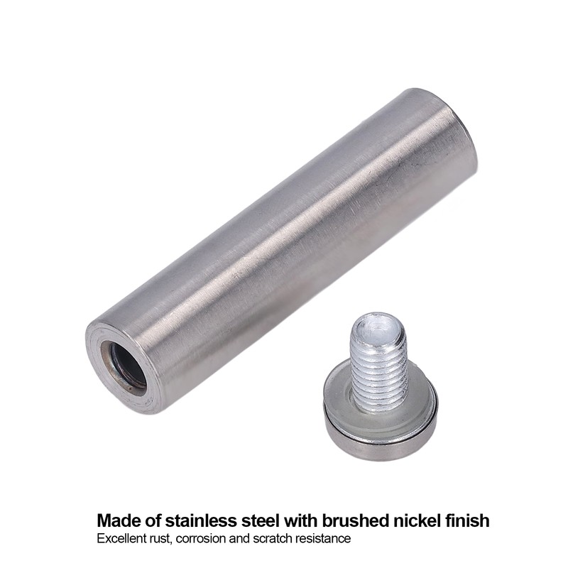 12 Set Stainless Steel Standoff Screws 19x80mm Advertising Screws Mounting