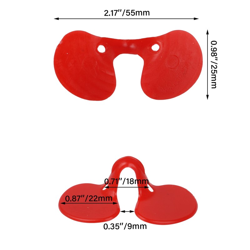 50PCS Pack PinlessEye Glasses Pheasant Poultry Blinders Spectacles Anti Pecking