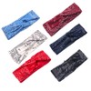 Vctitil Cashew Flower Print Headbands For Women Fashion Wide Headband